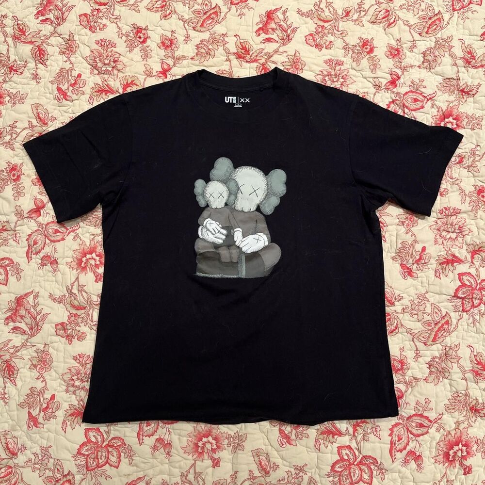 Kaws Men's Black T-shirt